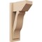 Ekena Millwork 8-in W x 14-in D x 26-in H Funston Slat Rough Cedar Woodgrain TimberThane Outlooker, Primed Tan OUTUR080X14X26FST24RCPR - alternate 1